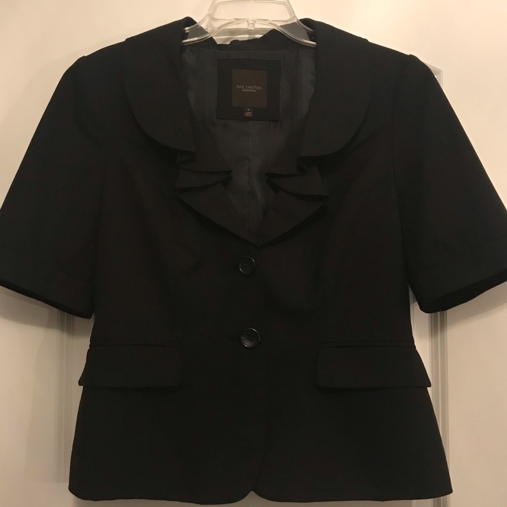 The Limited Black Short Sleeve Blazer-M
